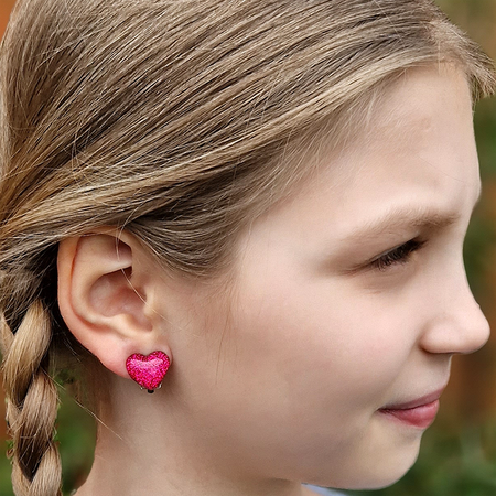 Клипсы детские для ушей Леди Бант модные серьги бижутерия для девочек сережки для подростков без прокола украшение на уши