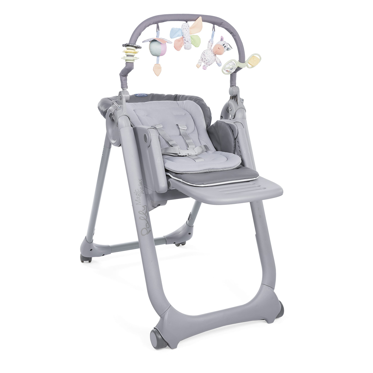 Стульчик Chicco Polly Magic Relax Graphite - фото 1