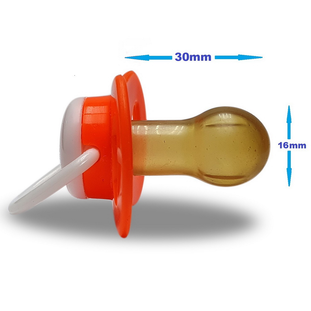 Соски-пустышки AilliN латексные круглые 4 шт. 6 мес+ розовый оранжевый - фото 7