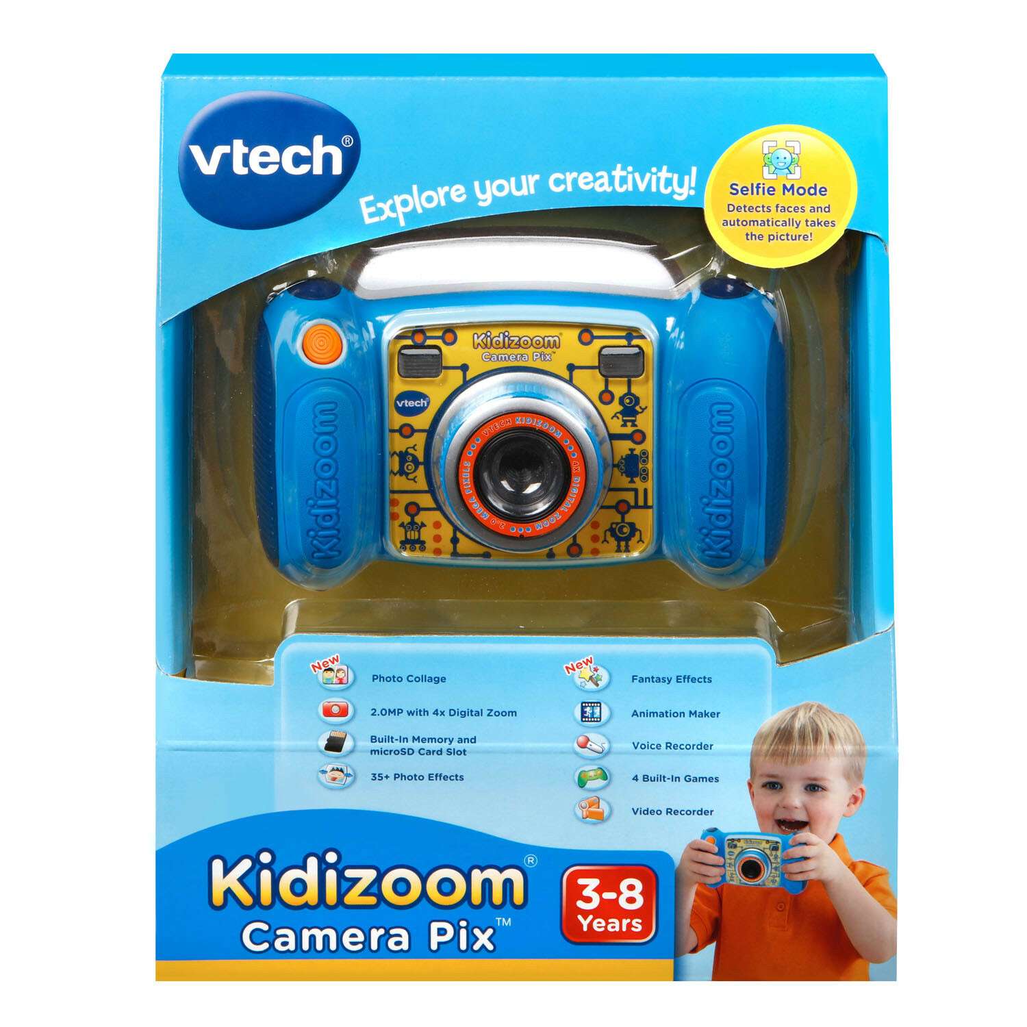 Камера Vtech Kidizoom Pix цифровая Голубой - фото 2