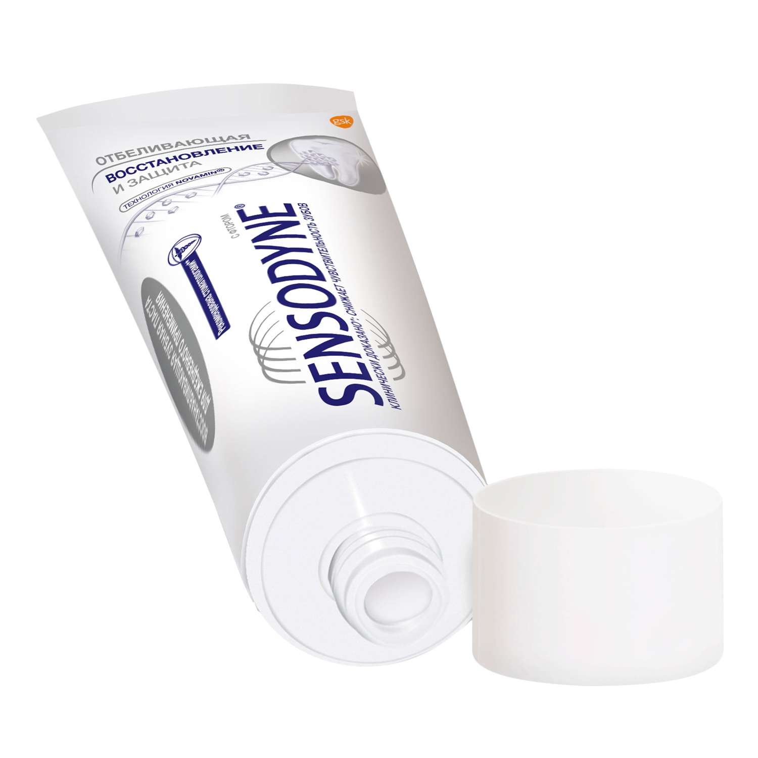 Зубная паста Sensodyne Восстановление и Защита Отбеливающий 75 мл - фото 9