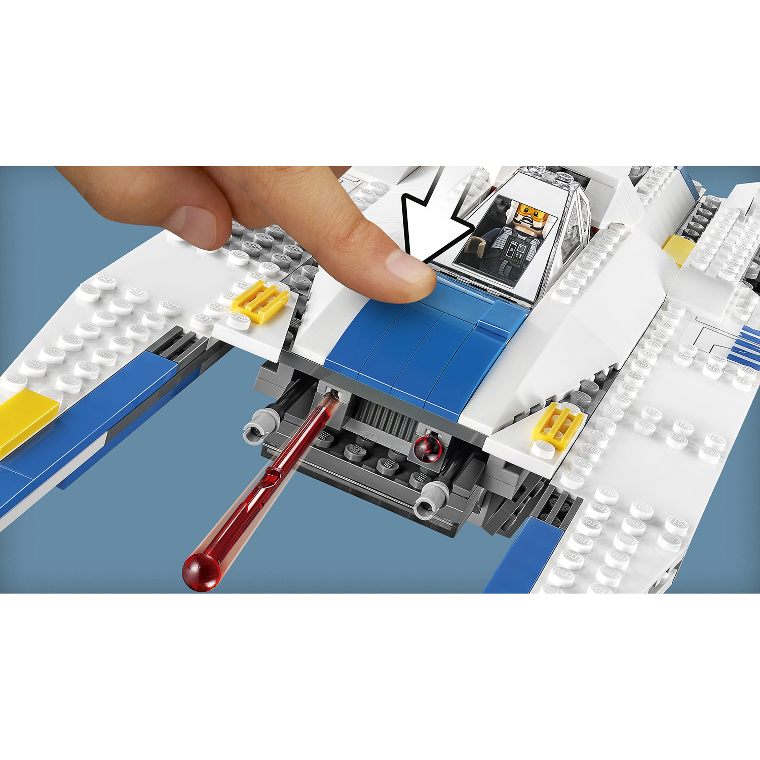 Конструктор LEGO Star Wars Истребитель Повстанцев U-wing блочный - фото 7