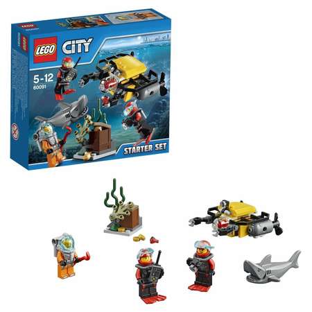 Конструктор LEGO City Deep Sea Explorers Набор для начинающих «Исследование морских глубин» (60091)