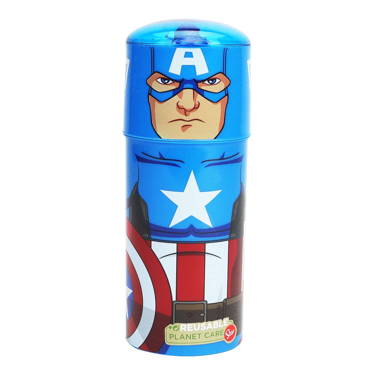 Бутылка STOR Мстители Капитан Америка 350 мл 250738 - фото 2