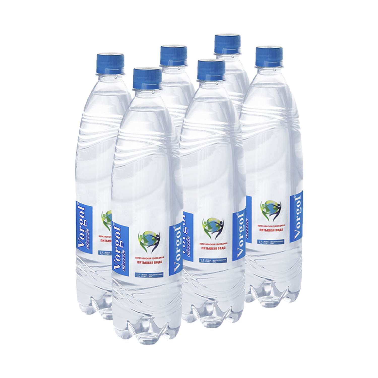 Вода питьевая Vorgol Природная артезианская негазированная 6 шт по 1.5 л - фото 1