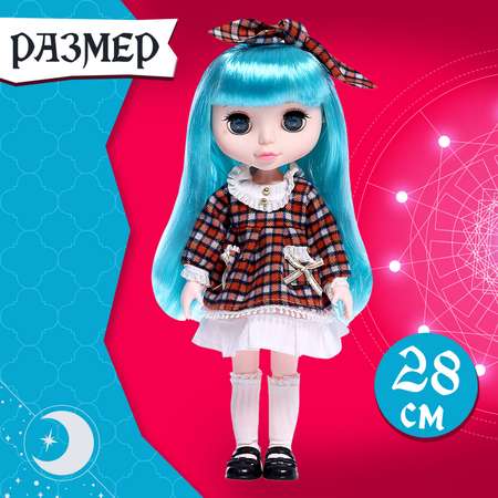 Кукла шарнирная Happy Valley «Амелия» 28 см платье в клеточку