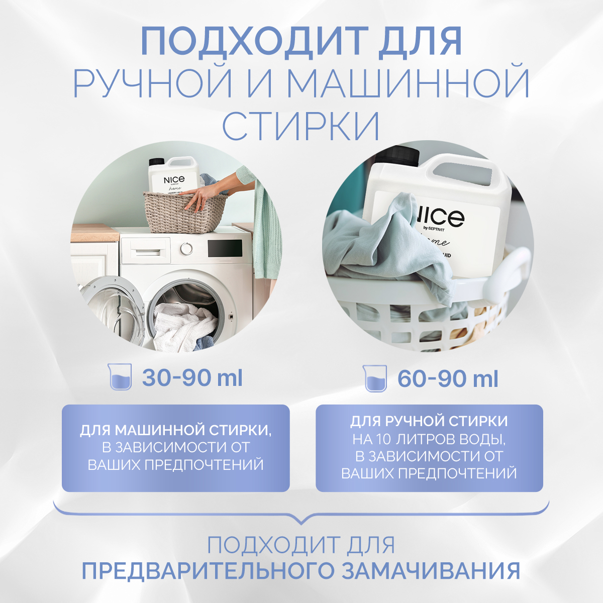 Кондиционер для белья NICE by Septivit Formula 01 1л - фото 5