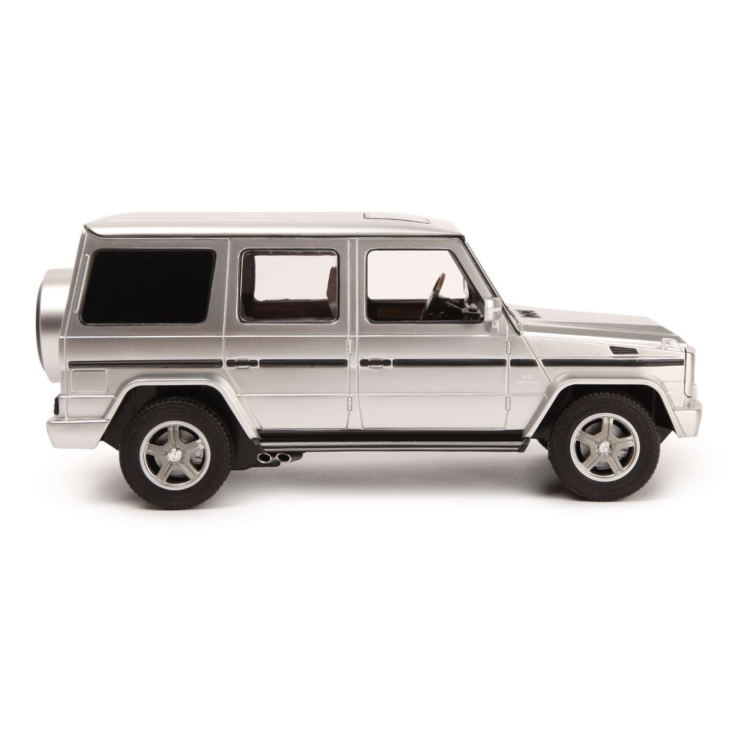 Машина Rastar РУ 1:14 Mercedes-Benz G55 Серебряная 30400 - фото 6