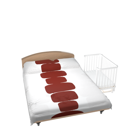 Детская кроватка WOODLINES Сири, поперечный маятник (белый)