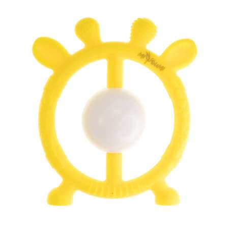 Погремушка-прорезыватель Miyoumi силиконовый Жирафик - Pineapple