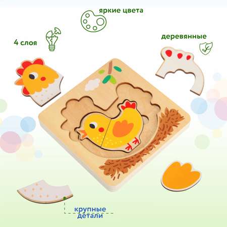 Игрушка BabyGo сортер Курица