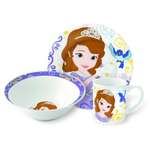 Набор керамической посуды STOR в подарочной упаковке Snack Set Sofia The First (3 шт.)