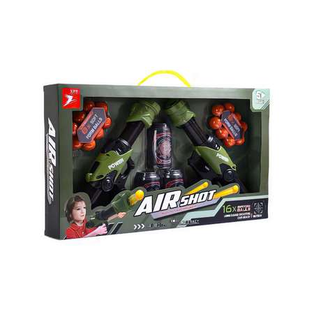 Игровой набор XIN TOYS Воздушное оружие: Суперпистолеты 2 шт зелёный