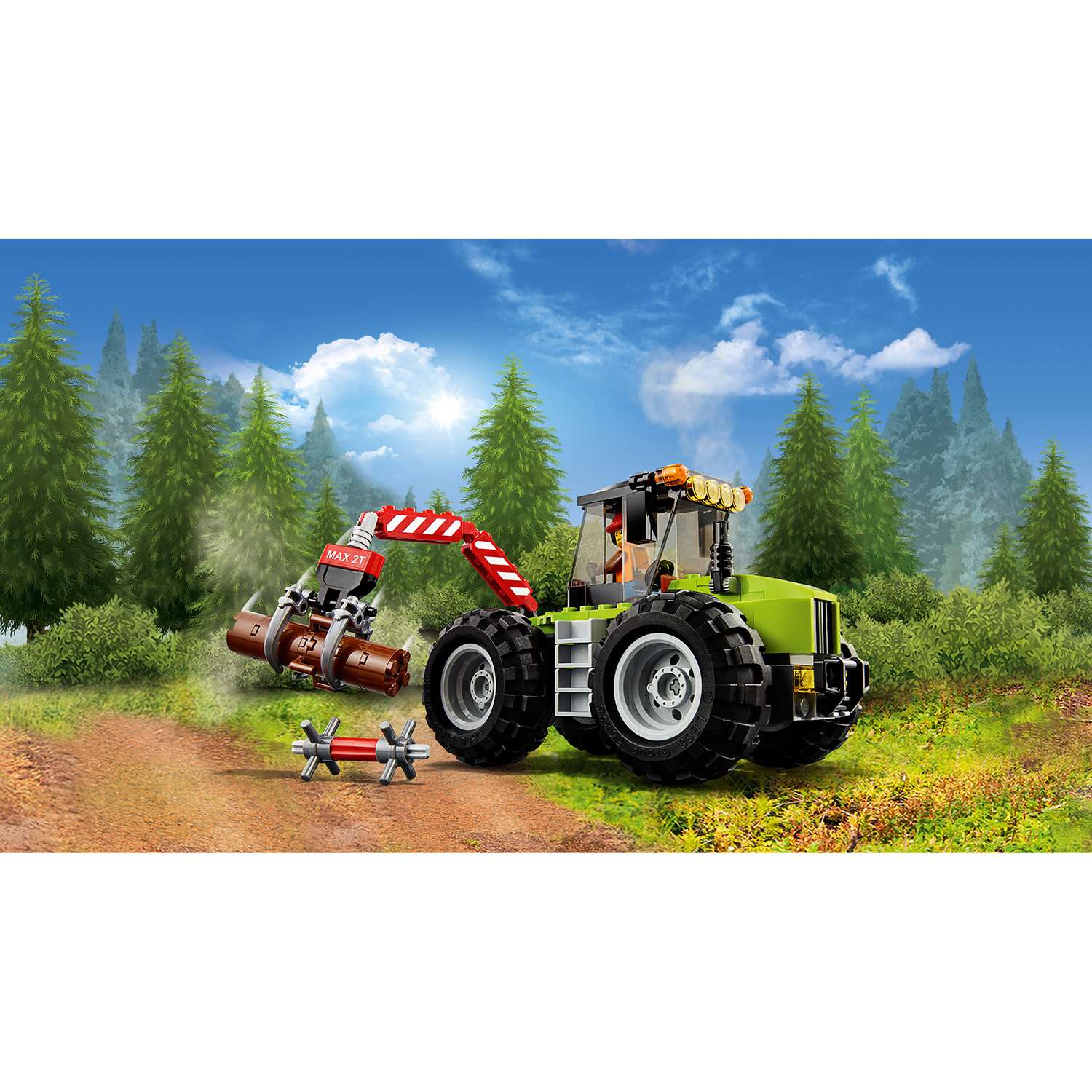 Конструктор LEGO Лесной трактор City Great Vehicles (60181) - фото 6