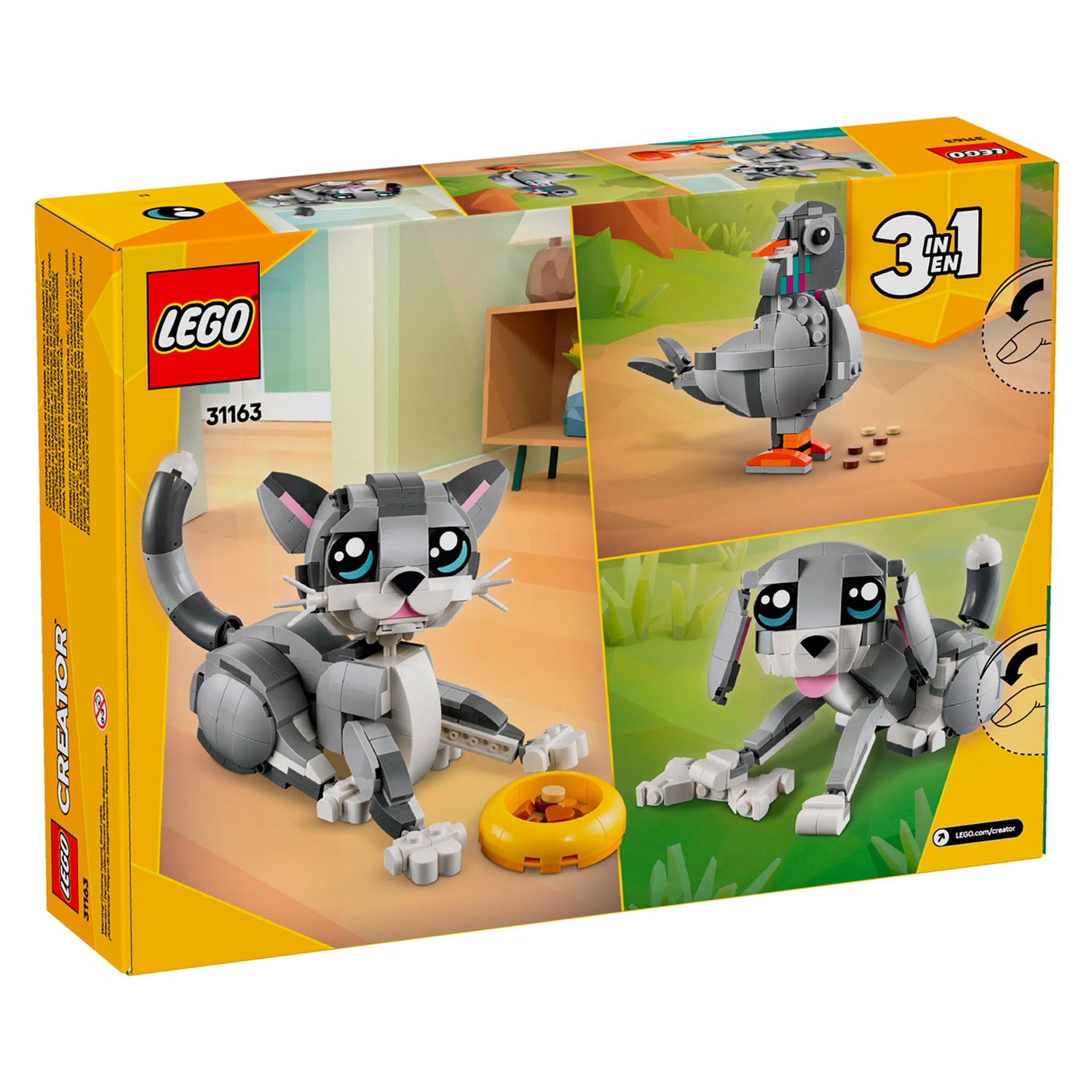 Конструктор детский LEGO Creator 3-in-1 Игривый Кот - фото 13