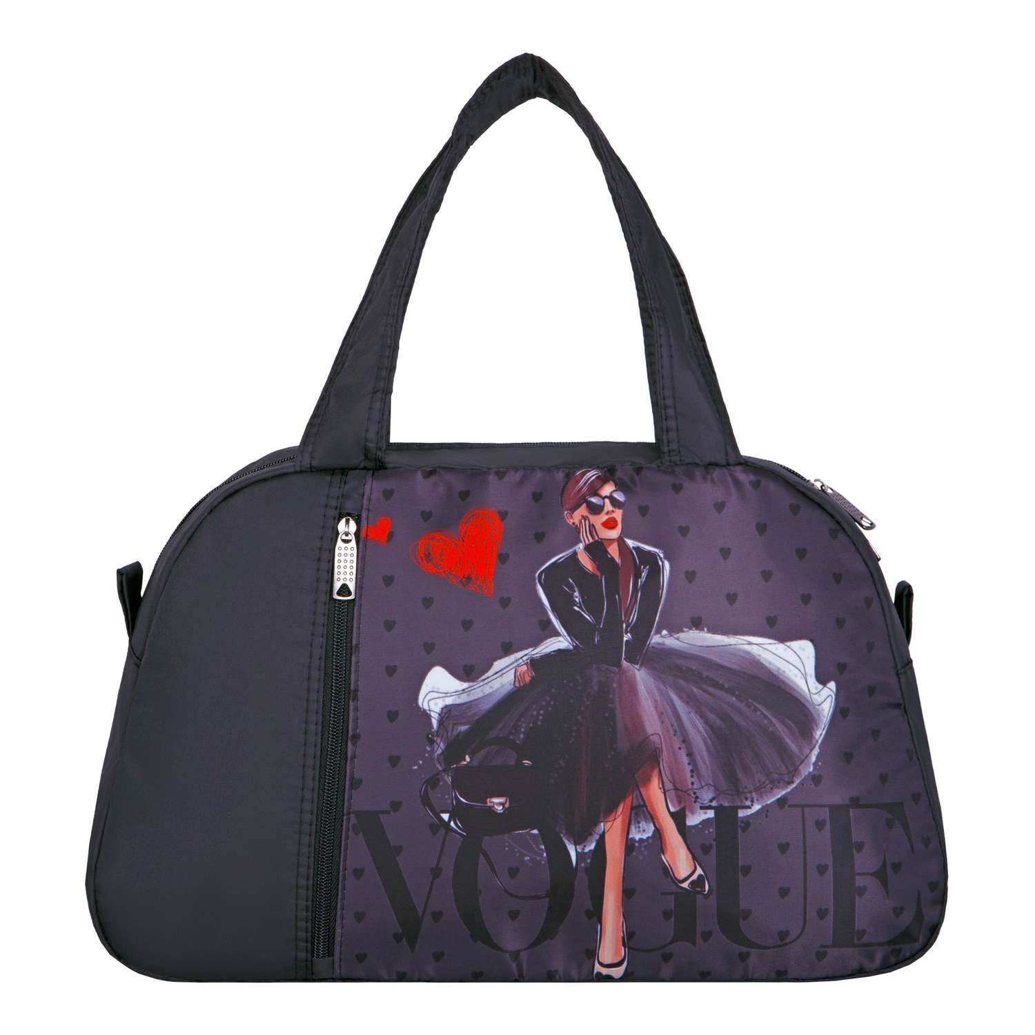 Спортивная сумка ACROSS FM-11 Vogue цвет черный 26х41х16 см - фото 1
