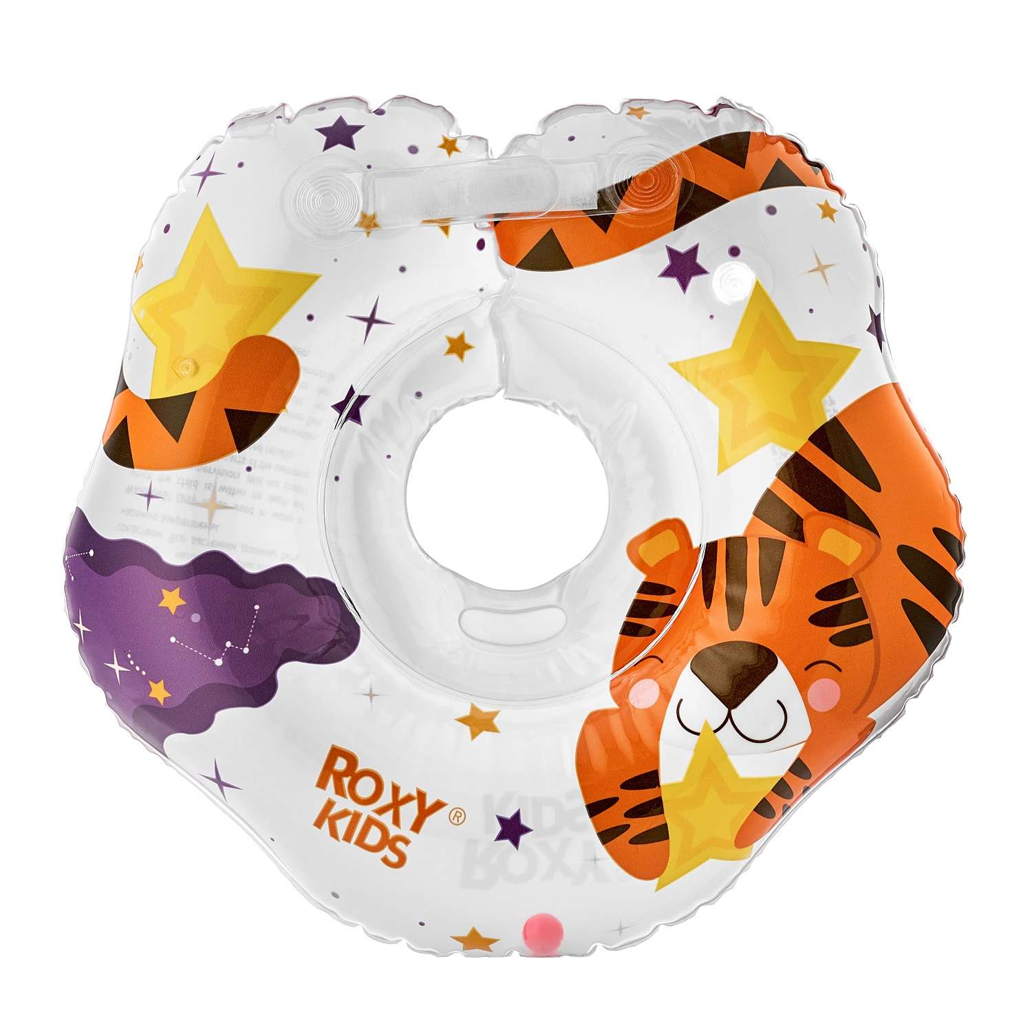 Круг для купания ROXY-KIDS надувной на шею для новорожденных и малышей Tiger Star - фото 9