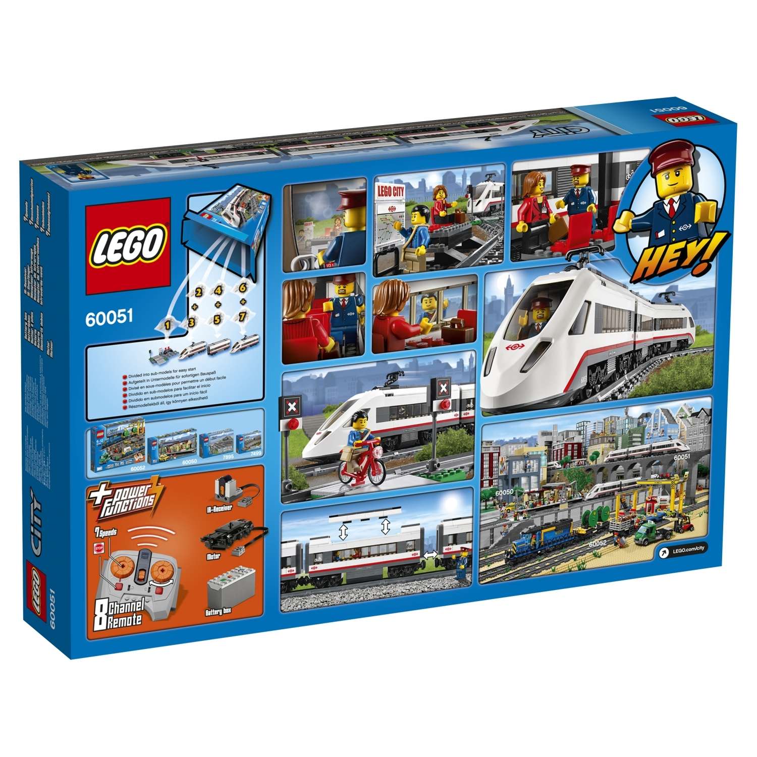 Конструктор LEGO City Trains Скоростной пассажирский поезд (60051) - фото 3