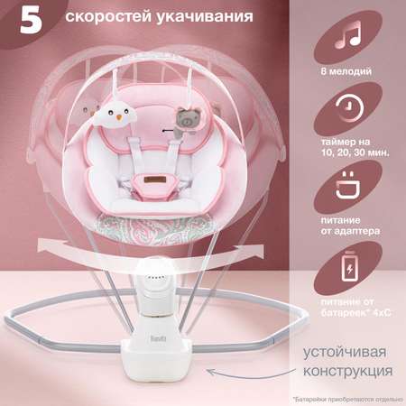 Кресло-электрокачели Nuovita Attento Rosa sonno Розовый сон