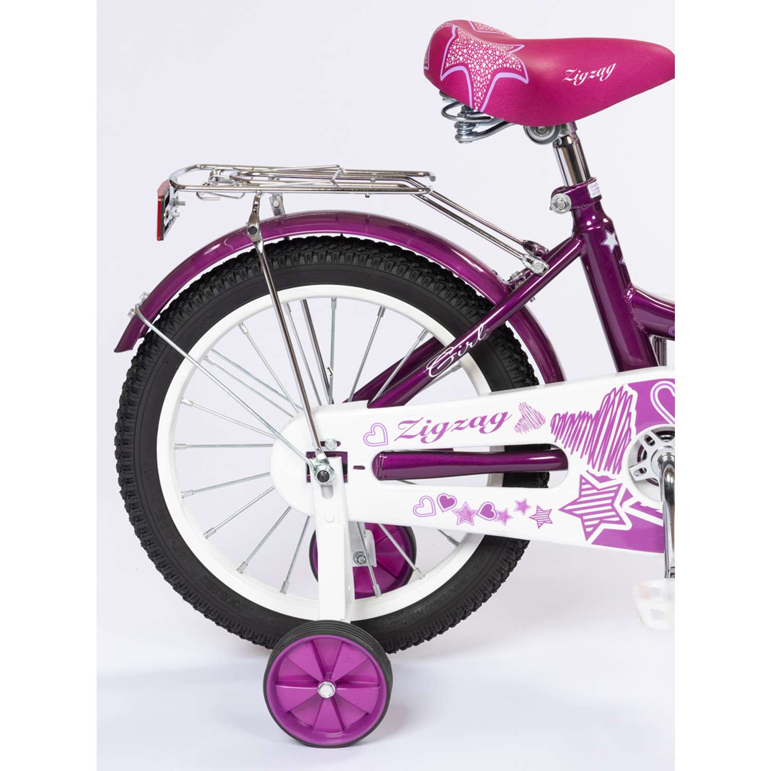 Велосипед ZigZag GIRL фиолетовый 16 дюймов - фото 4