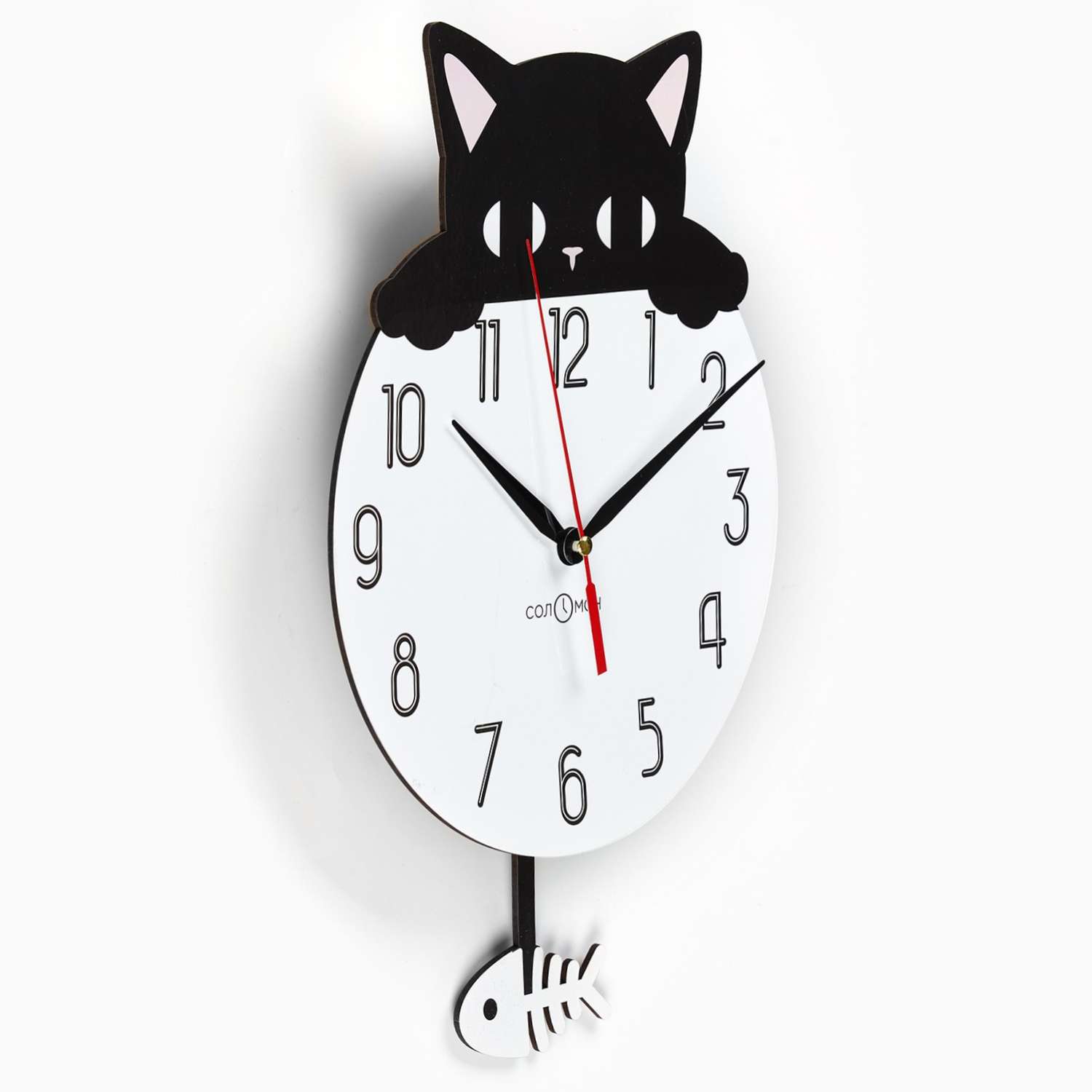 Часы настенные Соломон «Черный кот» с маятником - фото 2