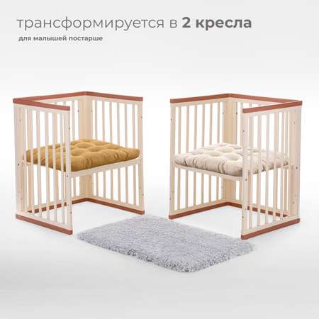 Детская кроватка Nuovita Ferrara swing прямоугольная, продольный маятник (слоновая кость)