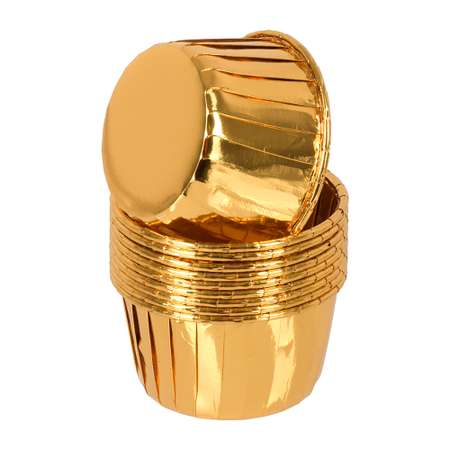 Форма фольгированная Marmiton круглая 7х35 см 10 шт золото