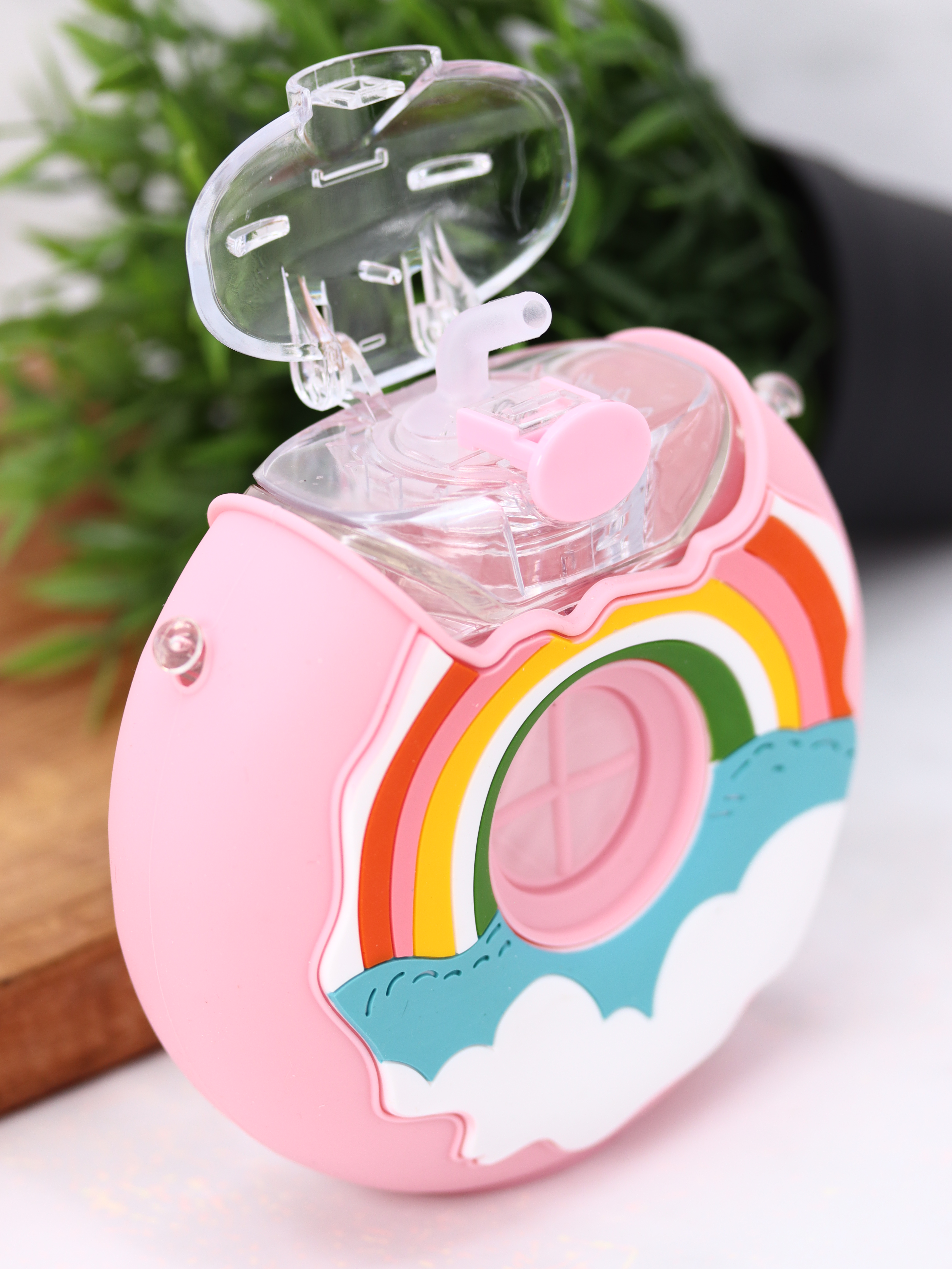 Бутылка для воды спортивная iLikeGift Rainbow donut pink 380 мл - фото 2