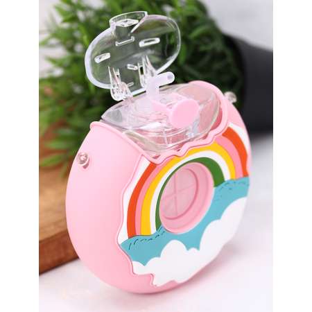 Бутылка для воды спортивная iLikeGift Rainbow donut pink 380 мл