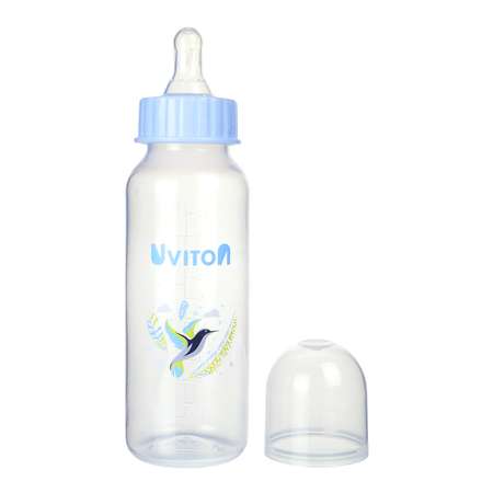 Бутылочка для кормления Uviton стандартное горлышко 250 мл. 0115 Голубой