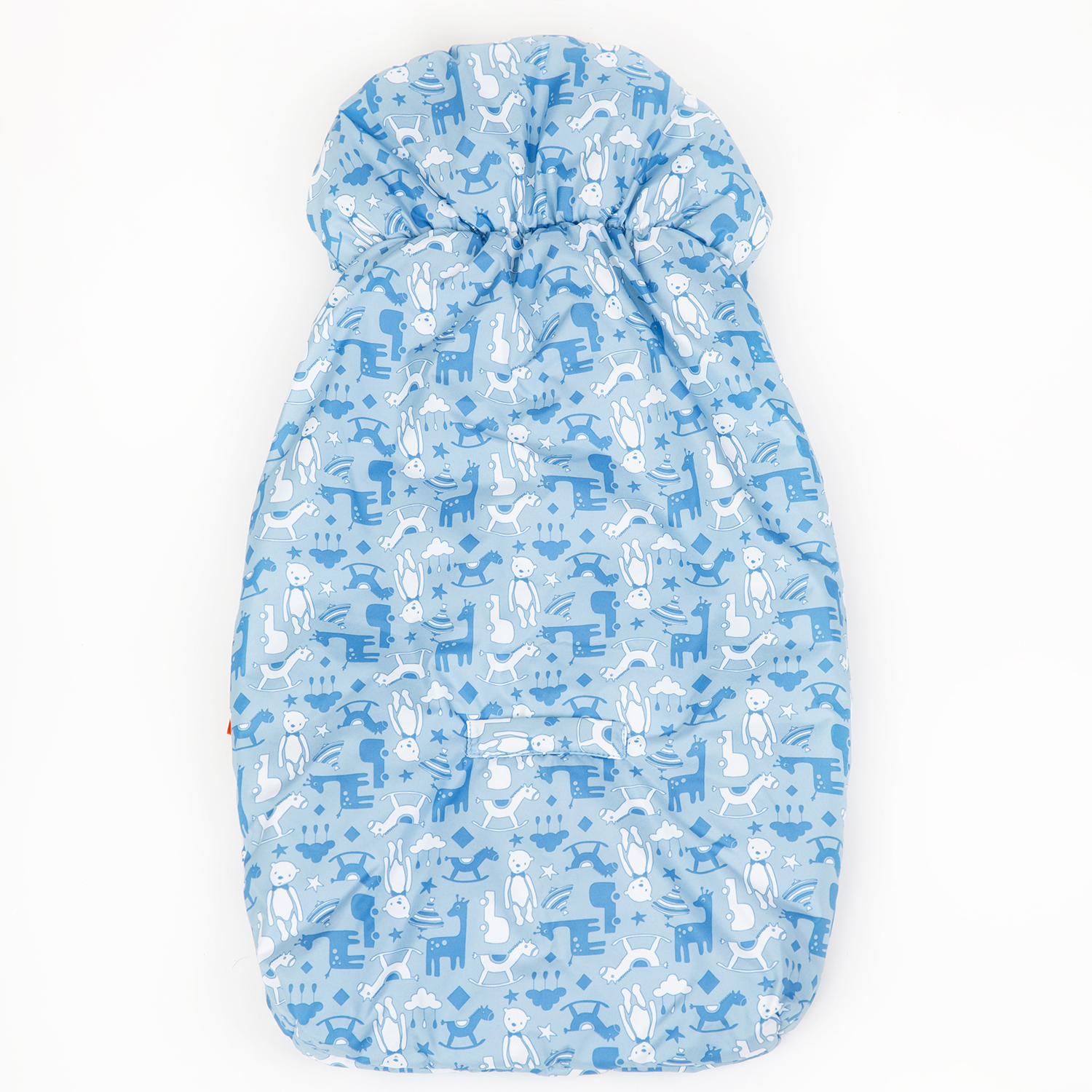 Конверт на выписку Чудо-чадо для новорожденного теплый флисовый «Chicky» голубой/игрушки - фото 7