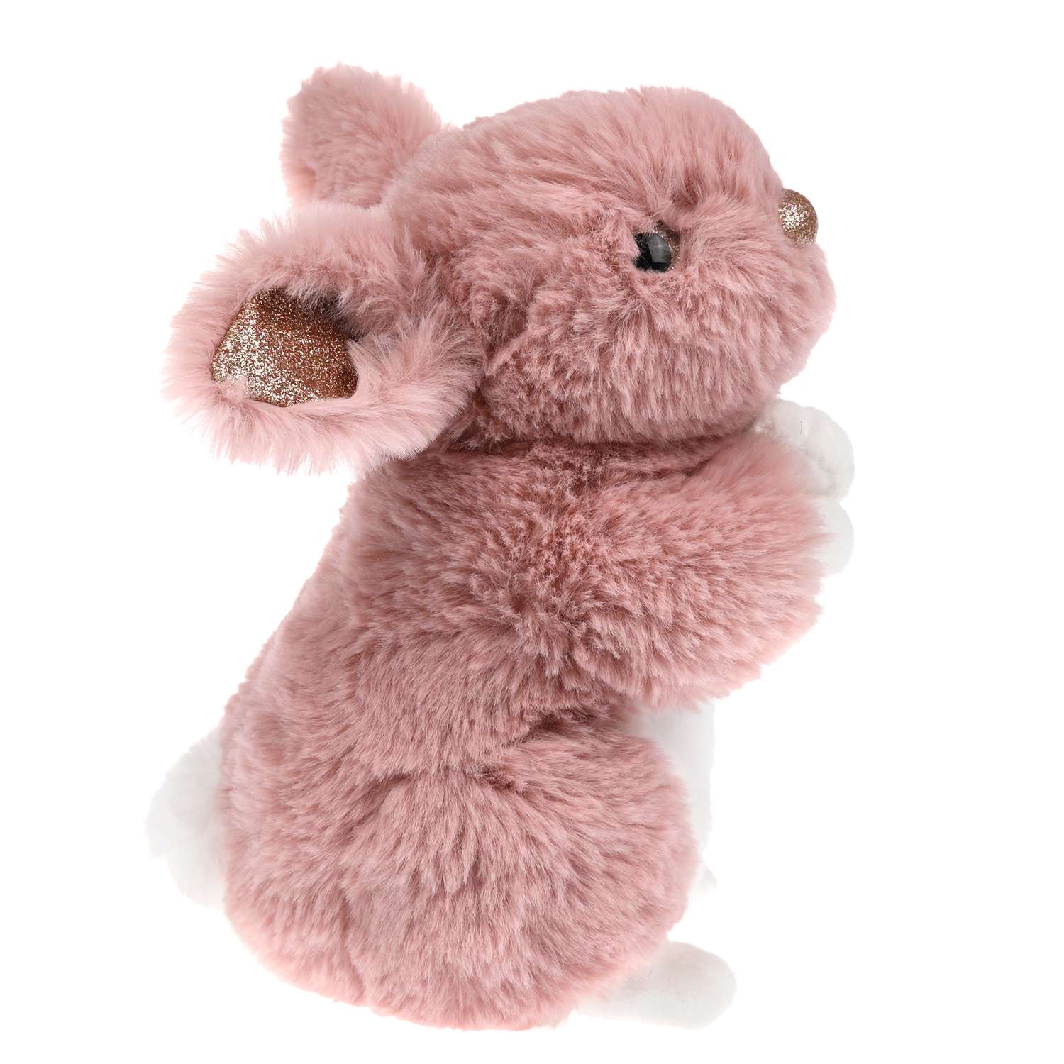 Мягкая игрушка Fluffy Family Зайка 20 см розовый - фото 3