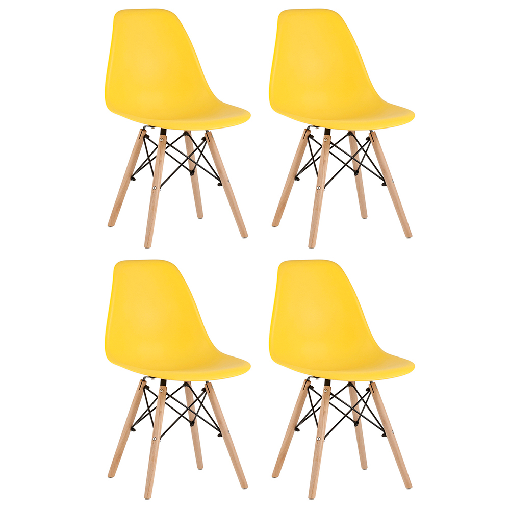 Комплект стульев Stool Group DSW Style желтый - фото 3