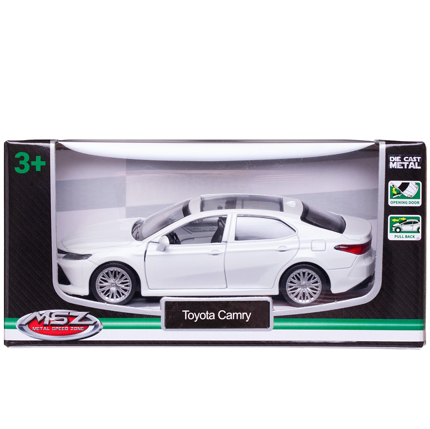 Автомобиль Abtoys Toyota MSZ 1:43 инерционный белый WE-15961W - фото 2