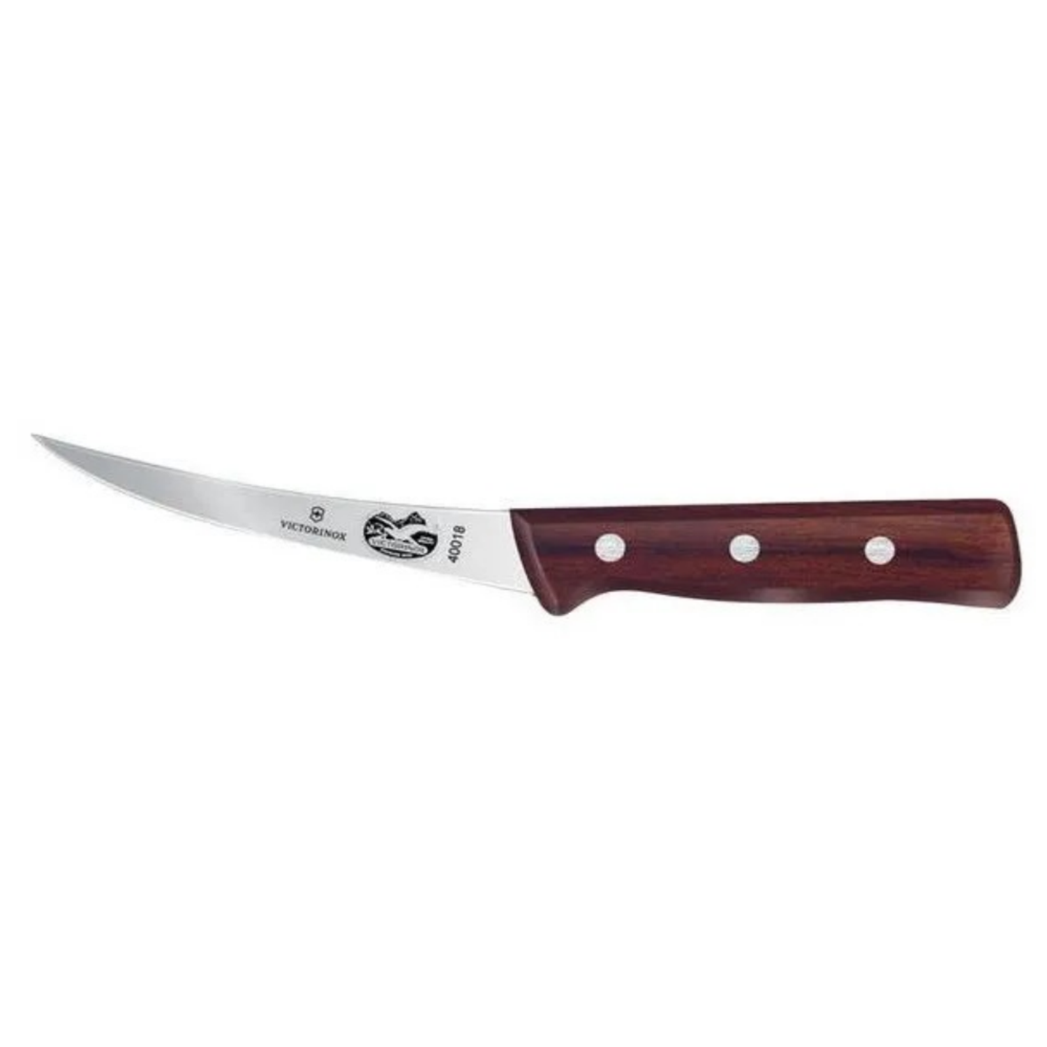 Нож кухонный Victorinox 5.6606.12 стальной обвалочный лезвие 120 мм прямая заточка коричневый - фото 1