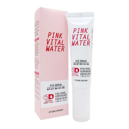 Сыворотка для глаз ETUDE HOUSE увлажняющая с персиковой водой Pink Vital Water Eye Serum 35мл
