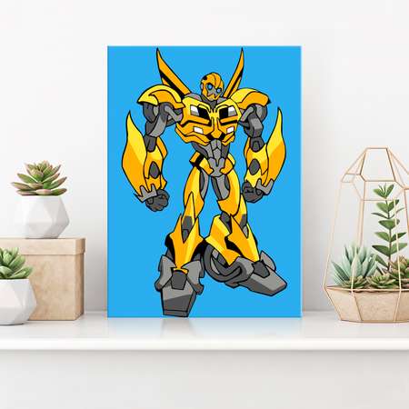 Картина по номерам Hobby Paint на картоне 15х21 см Желтый трансформер
