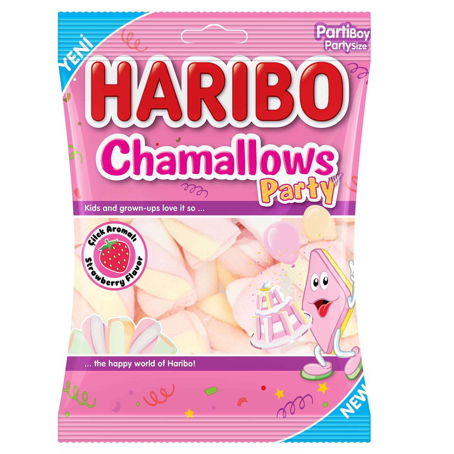 Конфеты пастильные HARIBO Chamallows Party 70г - фото 1