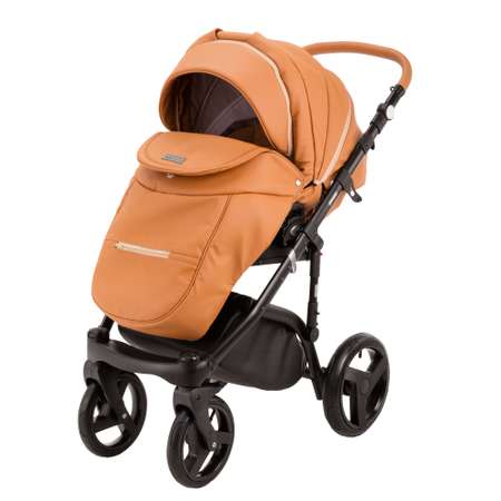 Коляска 2в1 BeBe-mobile Ravenna Deluxe V206 Карамельная кожа+Карамельная кожаная отделка