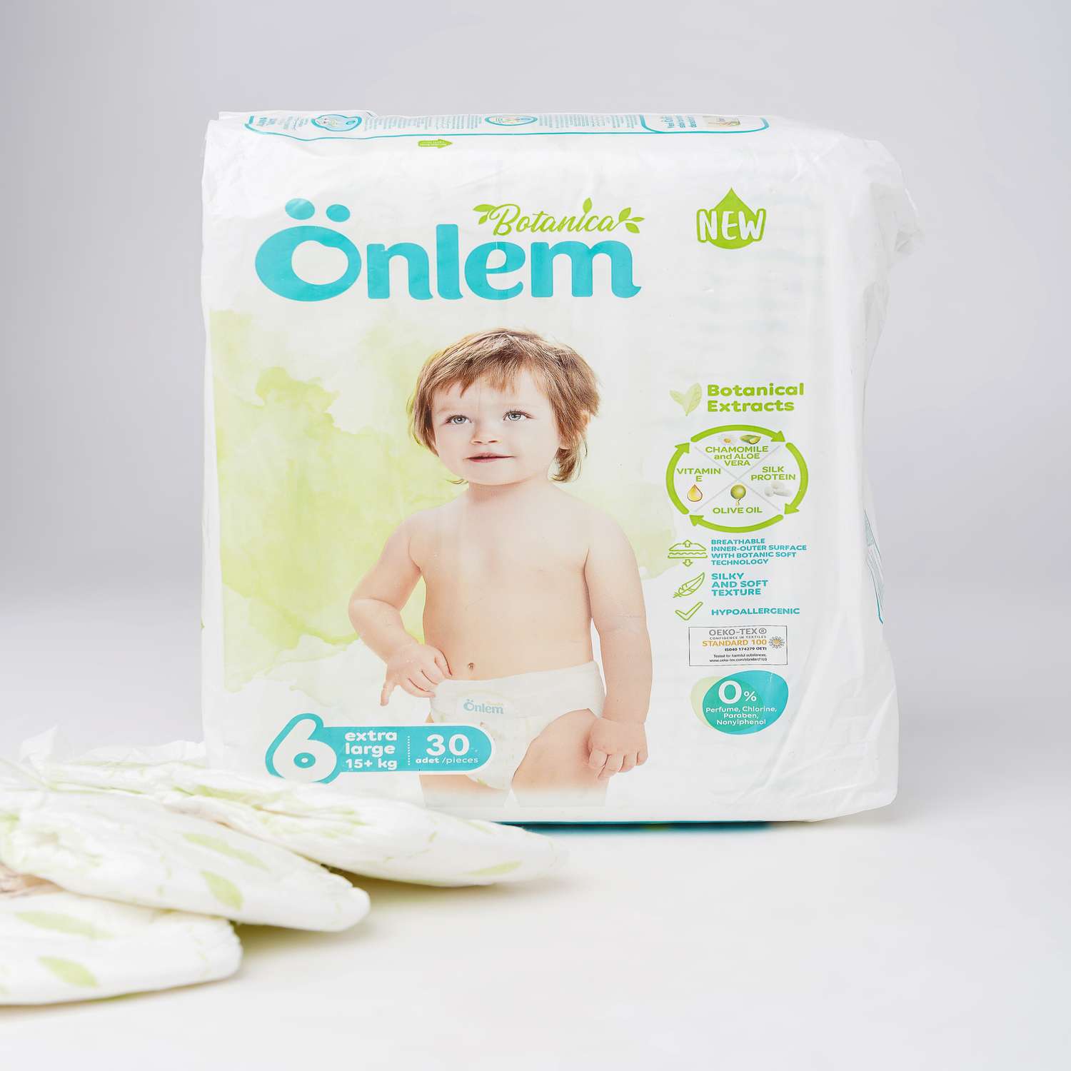 Подгузники Onlem Botanica для новорожденных 6 15+ кг 30 шт - фото 6