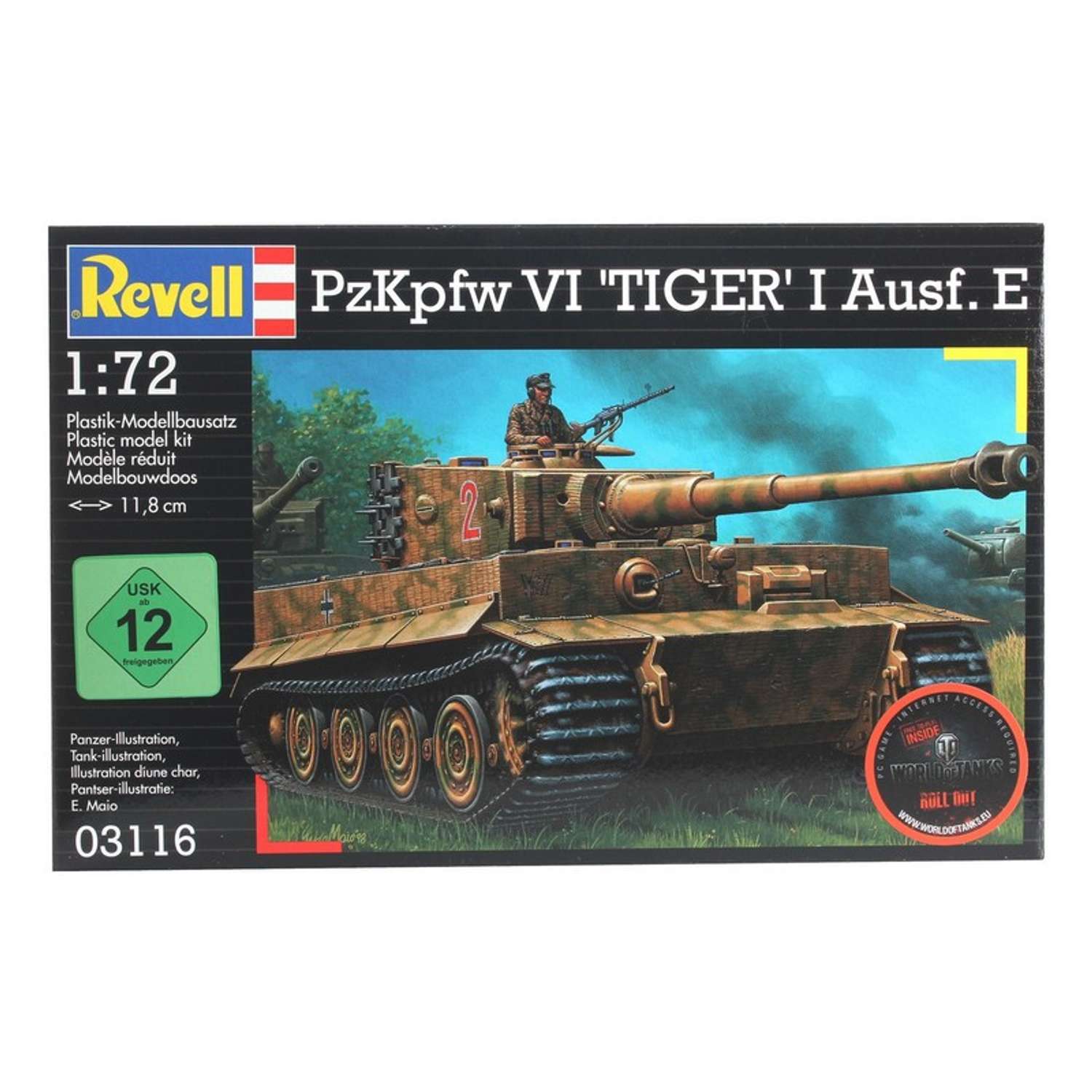 Танк Revell PzKpfw VI Tiger 1:72 (3) 3116 - фото 2
