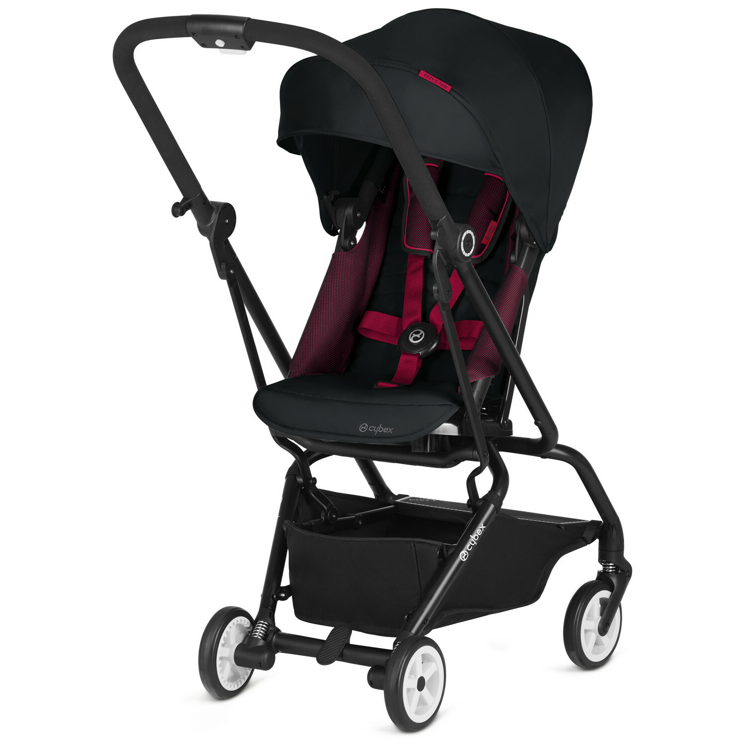 Коляска Cybex Eezy S Twist Fe Ferrari Victory с дождевиком Black - фото 4