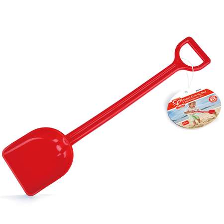 Игрушка для игры на пляже HAPE детская красная лопата для песка 40 см E4076_HP