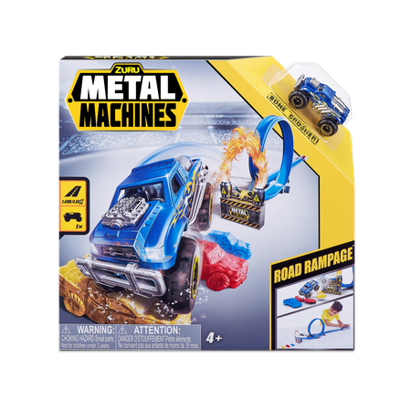 Игровой набор ZURU Metal Machines трек с машинкой Дорожная ярость