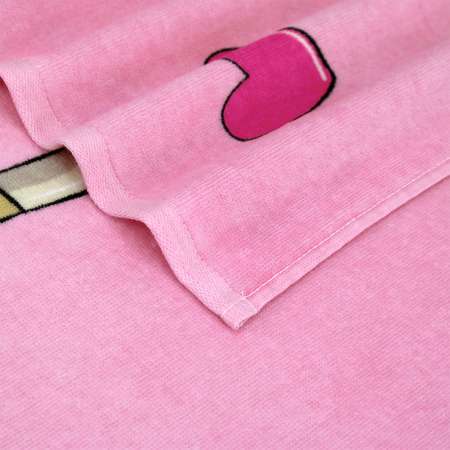 Махровое полотенце Bravo Единорожка 60х120 см розовый