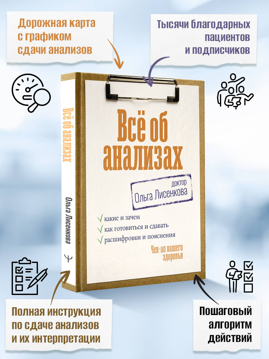 Книга АСТ Всё об анализах какие и зачем как готовиться и сдавать расшифровки и пояснения - фото 6