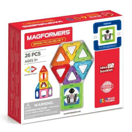 Магнитный конструктор MAGFORMERS Basic Plus Set - Космонавт 27 деталей