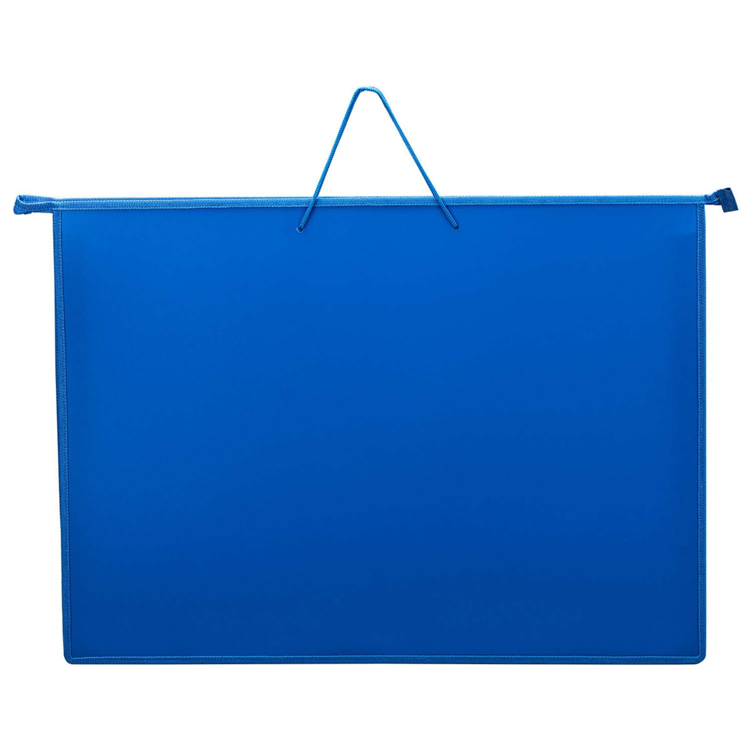 Папка-сумка Пифагор портфель для рисунков и чертежей для школы с ручками А2 1 отделение синяя - фото 2