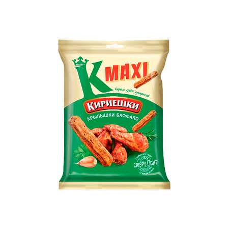 Сухарики KDV со вкусом крылышек Баффало 60 г 13 шт