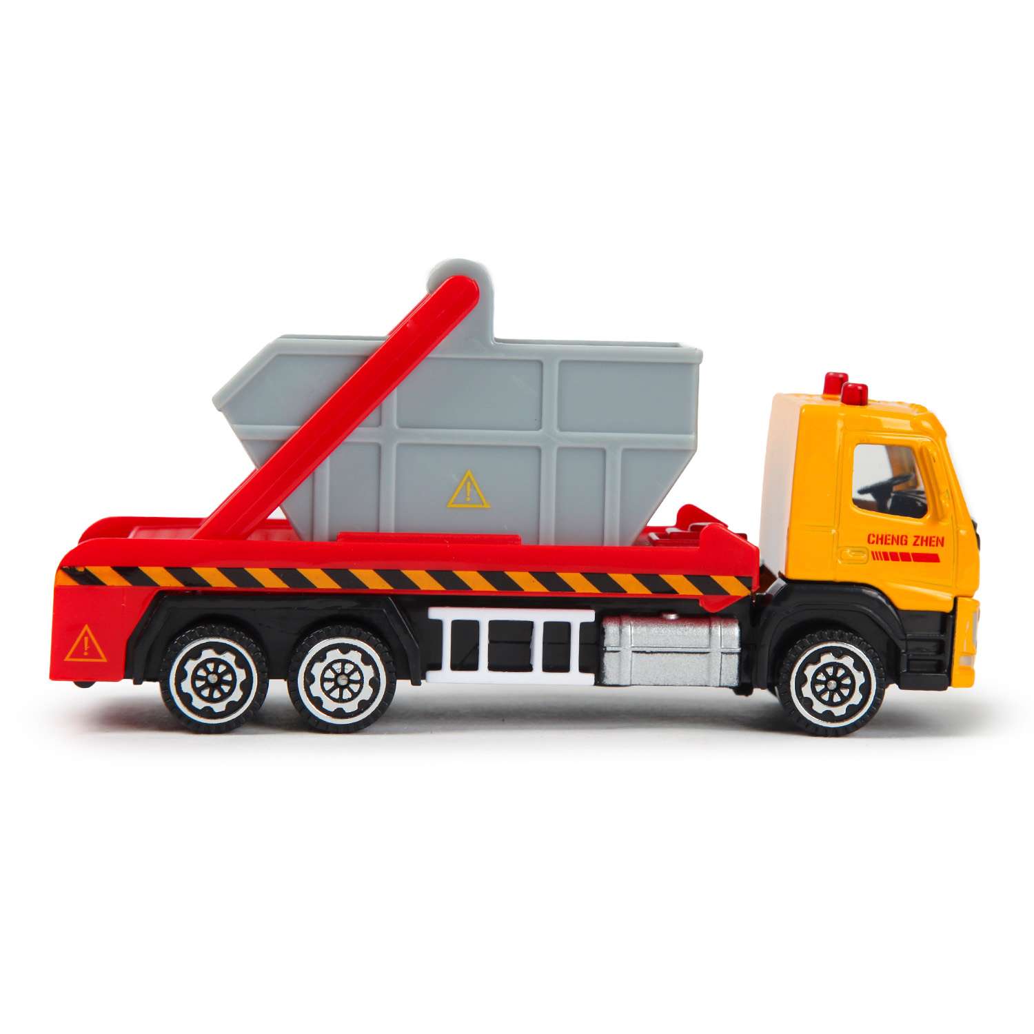 Машина MSZ 1:72 Volvo Swing Arm Garbage Truck Красная 37706 37706 - фото 4